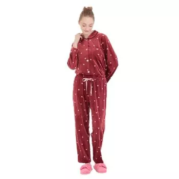 Пижамный комплект Snow Smoothie Heart Set Red [Narue] женский красный