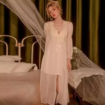 Пижамный комплект, женская домашняя одежда, милая весенне-летняя пижама с цветочным принтом и накладками на грудь, сексуальная пижама, женская ночная рубашка M