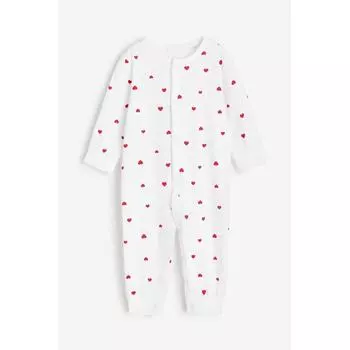 Пижамный костюм HM с рисунком Белое сердце