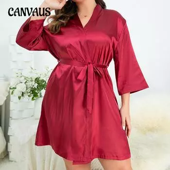 Пижамы больших размеров, женские ночные рубашки, летний женский халат, сексуальный утренний халат, домашняя одежда, халат из ледяного шелка