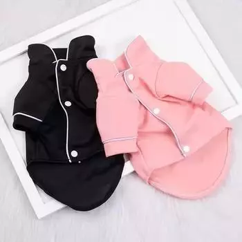 Пижамы для домашних животных Одежда для собак Кондиционер Одежда для лысых кошек Одежда для собак Рубашки для собак Кошка Йоркширский шнауцер Мальтезе S