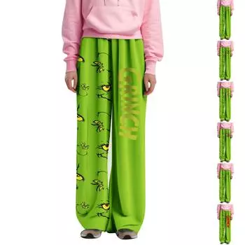 Пижамы в стиле аниме для женщин и мужчин с героями мультфильмов унисекс для пар, низ с принтом, пижамные штаны для сна, подарки на Новый год и день Святого Валентина S