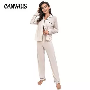 Пижамы женские осенние и зимние однотонные кардиганы с длинными рукавами, комплект домашней одежды, спальные костюмы S светло-зеленый