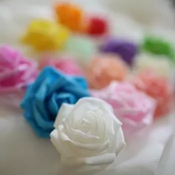 ПЭ 10 шт искусственные поддельные головы пенопласт 6 см декор для вечеринки розы домашние свадебные цветы букет своими руками вечеринка уникальный молочный белый