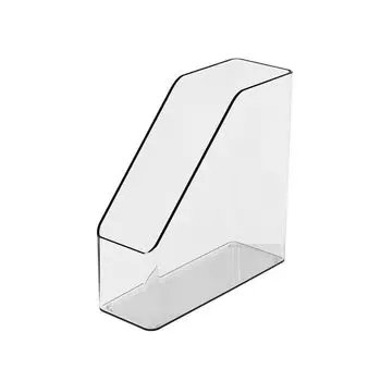 ПЭТ Вертикальный лоток для хранения папок Органайзер для бумаг Закругленный угол Настольный органайзер для папок Журнал 1 pc