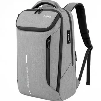 ПК Бизнес Большой Предотвращение Катастроф USB Зарядка Студенческий A4 Множество Карманов [AISFA] Мужской Рюкзак, 17-дюймовый Рюкзак, Вместимость, Сумка, Функция, 30 л,