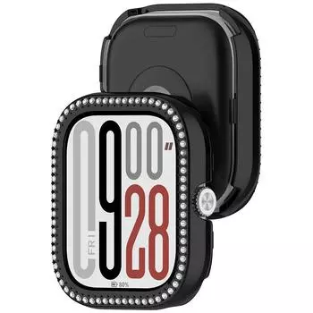 ПК Полый Чехол Для Redmi Watch 5 eSIM 4 Samrt Watch Алмазный Чехол Крышка Бампер Защитный Чехол Протектор Для Xiaomi Watch4 Redmi Watch 5 чёрный