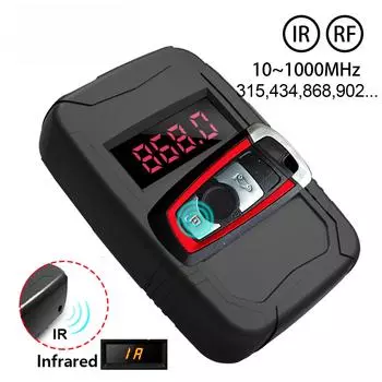 PL001 10-1000 МГц для всех автомобильных ключей, тестер частоты, детектор дистанционного управления, ИК-РЧ, инструменты для дистанционного контроля дверей и телевизоров, 315 433 868 МГц PL001