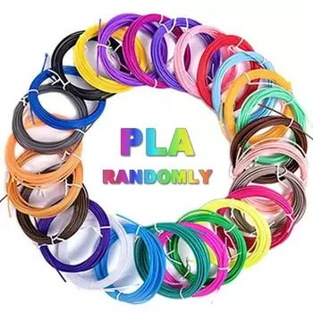 PLA нить для 3D-ручки случайный цвет 50M/100M/200M диаметр 1.75 мм пластиковая нить для 3D-ручки нить для печати материал