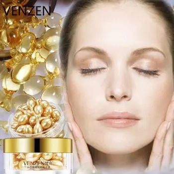 Placenta Gold Capsule Essence Anti Aging Whitening Hydrating Укрепляющая сыворотка с эссенцией для лица от морщин муравьев