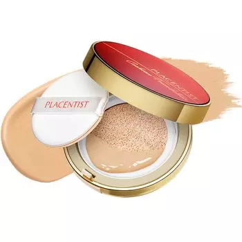 Placentist Cushion Foundation 15g Beige 30s 40s 50s 60s Coverage Power Moisturizing Serum Ingredients Foundation Ginza Stephanie Cosmetics (Свет 01)