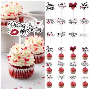 Плагин для украшения вечеринки с маленьким флагом ко Дню святого Валентина «Я люблю тебя» One Size