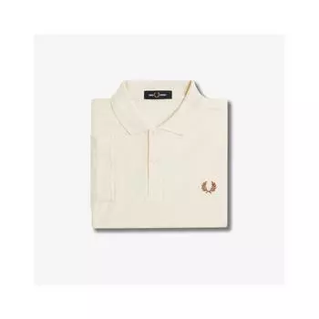 Plain Fred Perry Shirt Ecru Afpm2436000 X02 M