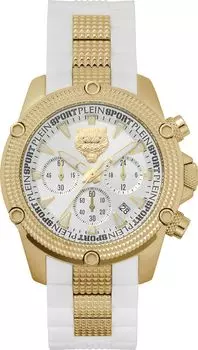 [Plain Sports] Casual Watch Hurricane PSDBA0423 White x Gold [Item]