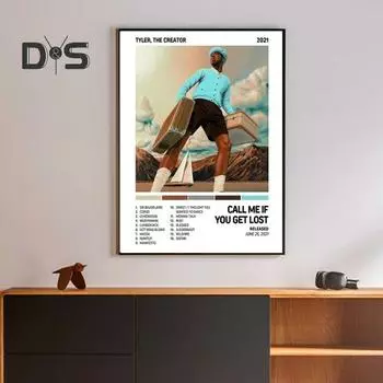 Плакат Creator, музыкальный альбом рэпера, позвони мне, если потеряешься, постер на холсте, эстетическое настенное искусство для комнаты подростков, спальни, офиса, общежития, декор 20x30cm A