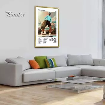 Плакат Creator, музыкальный альбом рэпера, позвони мне, если потеряешься, постер на холсте, эстетическое настенное искусство для комнаты подростков, спальни, офиса, общежития, декор 20x30cm A