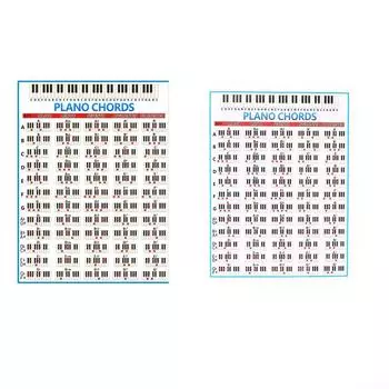 Плакат для фортепиано, аккорд для фортепиано, односторонняя печать, совершенно новый A
