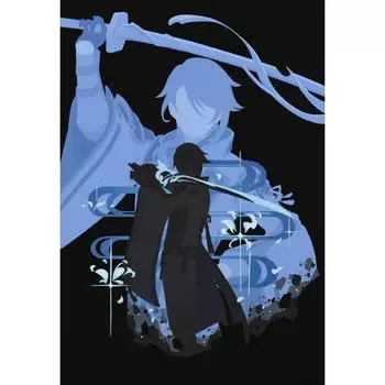 Плакат Genshin Impact Игровой принт Настенное искусство Подарок для геймеров Персонажи Genshin Impact Эстетический декор Холст Картина Игровой принт 21cm30cm NoFrame