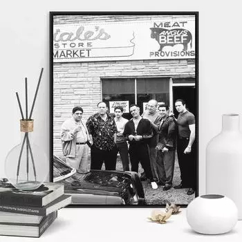 Плакат «Клан Сопрано» Семья Сопрано Принт Семья Сопрано Плакат Холст Плакат Краска Картина Декор Холст Картина Куадрос 21x30 No Frame
