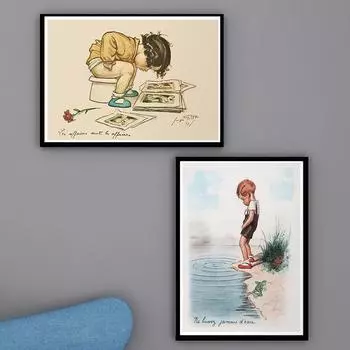 Плакат на скандинавскую тему, детская картина на холсте, абстрактная настенная живопись, принт, минимализм, современная картина для ванной комнаты, настенный домашний декор 21cm30cm No Frame