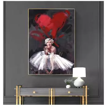 Плакат, настенные панно для гостиной, настенное искусство, украшение дома, современная абстракция, без рамки, Мэрилин Монро, принт, цитаты, холст 21cm30cm NoFrame