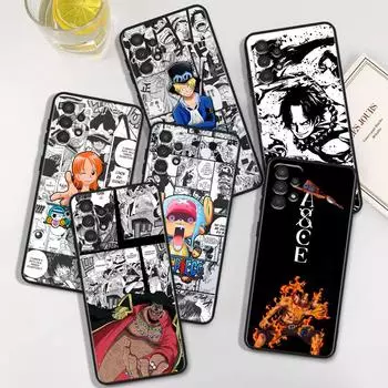 Плакат пирата Ван Луффи для Samsung A90 A80 A70S A60 A50S A40 A30S A20E A20S A10S A03 A02 A2 Силиконовый черный чехол для телефона Samsung A2 Core