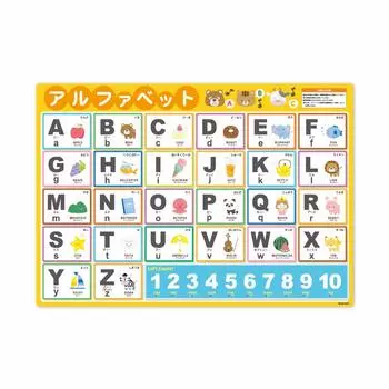 Плакат с алфавитной таблицей, сделанный из магнитного листа [плакат для ванной]