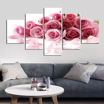 Плакат с принтом, холст, картина, растение, цветок, картина, домашний декор, современная настенная художественная рамка 20x35cm*2 20x45cm*2 20x55cm*1