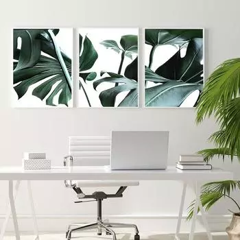 Плакат с принтом тропических растений, скандинавское украшение для гостиной, дома, изображение 21cm30cm NoFrame