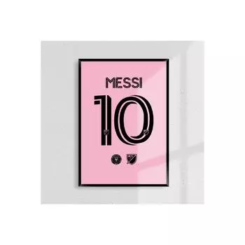 Плакат с розовой майкой Лайонела Майами Интер