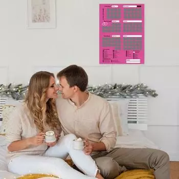 Плакат «Скретч и покажи» для пар. Плакат «Игры в любовь для взрослых». Плакат «Скретч с конвертом». Плакат «Вызов на свидание». Постер на День святого Валентина. Пары перед сном. розовый