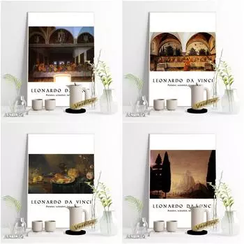 Плакаты эпохи Возрождения, выставка христианского искусства, музейная картина маслом, высококачественные печатные настенные картины 21cm30cm NoFrame
