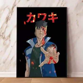 Плакаты и живопись Наруто Казе Но Куни, подвесное украшение для детской спальни, украшение стены 21cm30cm NoFrame