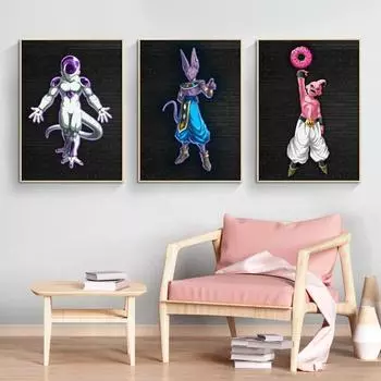 Плакаты на холсте, домашние рождественские подарки, настенные репродукции и изображения персонажей мультфильмов 21cm30cm NoFrame