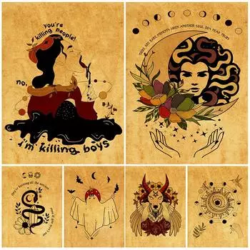 Плакаты на холсте, украшения для гостиной, подарки, комиксы, современный домашний декор, произведения искусства высокого качества 21cm30cm NoFrame