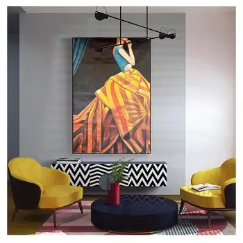 Плакаты на стене, художественная картина на холсте, украшение для спальни, фотографии, бабочка, девушка, художественный принт, европейский стиль, современный рисунок для женщин 21cm30cm NoFrame