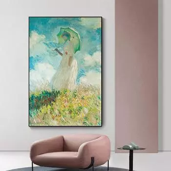 Плакаты с масляной живописью Моне и шедевры гравюры для декоративных стен гостиной 21cm30cm NoFrame