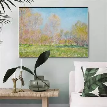 Плакаты весенней ретро выставки Джованни Моне на холсте в гостиной в стиле поп-арт 21cm30cm NoFrame