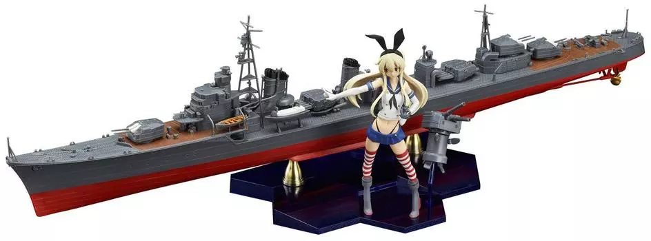 PLAMAX Kantai Collection Destroyer x Kanmusume Shimakaze масштабная сборная пластиковая модель KC-01 -KanColle- 1/350 PS/ABS