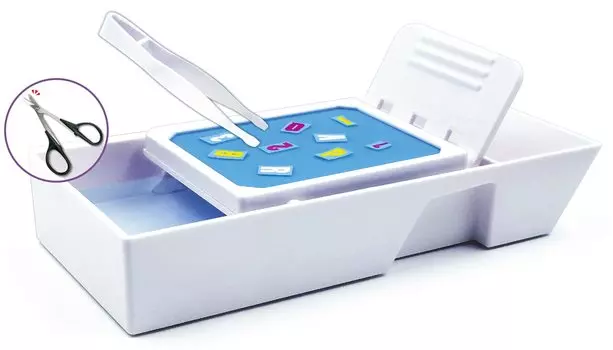 Plamo Improvement Committee plamokojo Decaling Quick Tray для переводных наклеек с водой, пинцеты и изогнутые ножницы Hobby tool PMKJ008 Белый (Смола