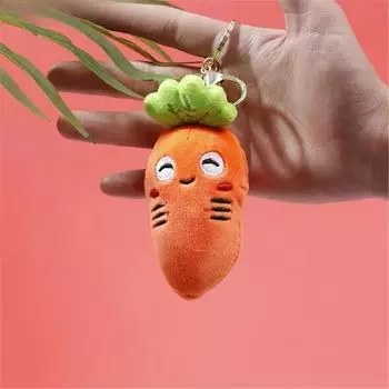 План моделирования Морковь Плюшевые игрушки Мягкое тело Морковь Мягкая игрушка Аромат Маленькая подвеска для детей Подарок 10 см 10CM