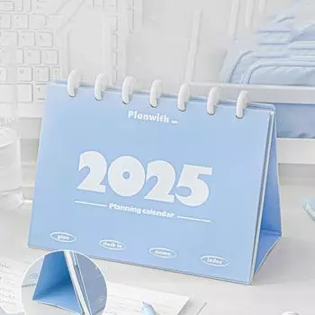 План обучения по спирали Настольный календарь Органайзер для повестки дня «Грибная кнопка» 2025 Настольный календарь для домашнего офиса