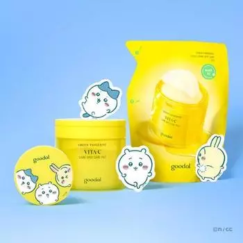 [План пополнения] Goodal Green Tangerine Vita C Blemish Care Pad План сотрудничества (70 листов + 70 листов в сменном блоке + переносной футляр)