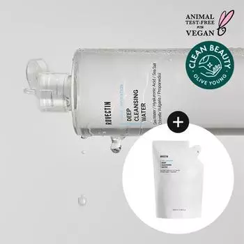 План пополнения запасов глубоко очищающей воды Rovectin Aqua (400мл+350мл) Aqua Deep Cleansing Water Only