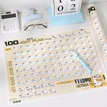 План повестки дня Контрольный список Список дел Настенный планировщик расписания 100-дневный план Домашний офис Style A