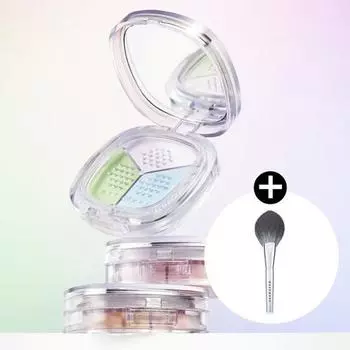 [План раздачи кистей] Wake Make Stay Fixer Multi Color Powder 3COLOR Brush Plan, корейская косметика, KPOP [Brush Planning] 01 Fail Clear