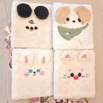 Plan Wow Fur Binder Inner Sheet 20 листов Animal Poka Binder, Cat, 1 шт.