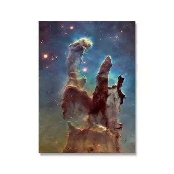 Планета Холст Арт Плакат Звезда Современный Домашний Декор Комнаты Картины для Интерьера Безрамные Настенные принты Картины для Спальни 21*30cm