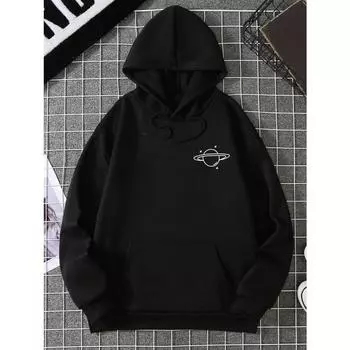 Planetary Orbit Personality Graphic Hoodies Men Fashion S-XXL Hoodie Casual High Quality Hoodies Autumn Casual Streetwear S жёлтый