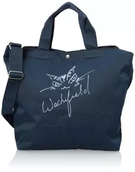 Планирование и производство T2O сумка через плечо большой емкости Dayan Cat Dayan Cat Pattern Eco Bag 2WAY A4 Размер B4 Подходит для темно-синего цвета [Wachifield]